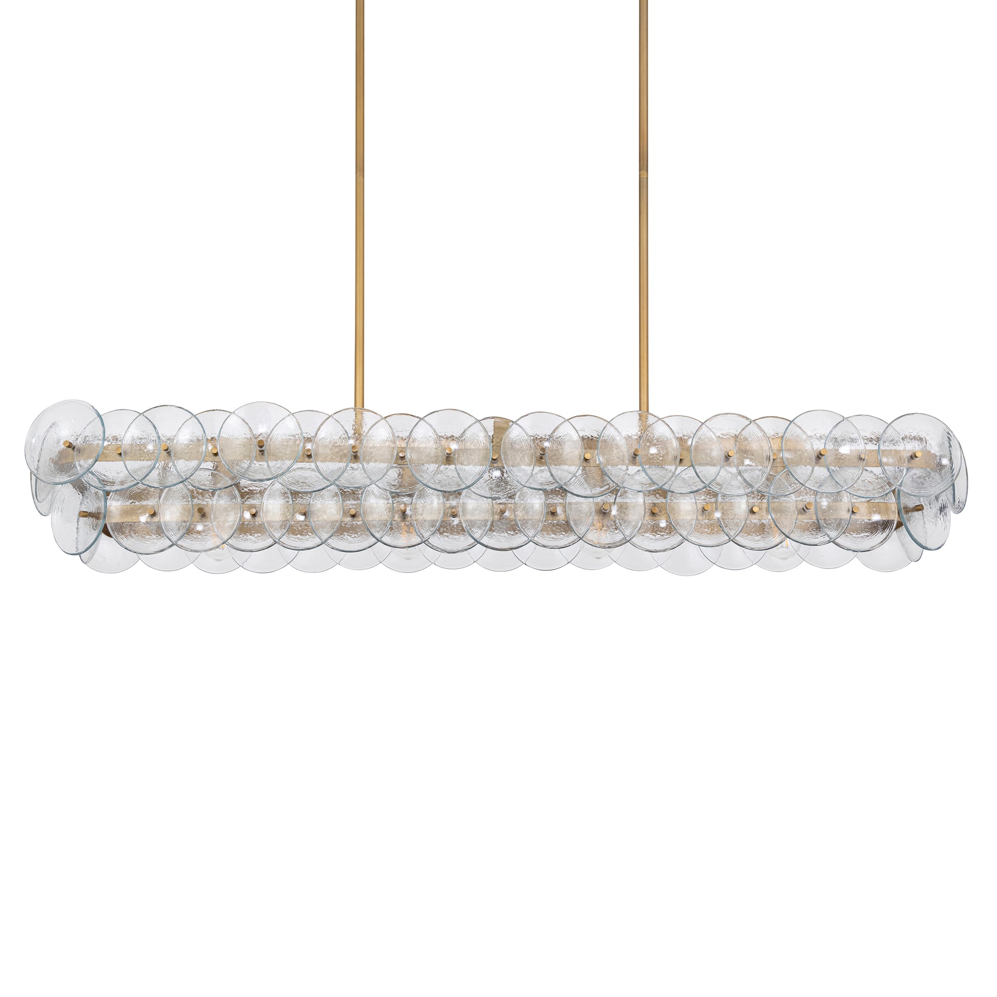 Loren 54" Linear Chandelier Weathered Brass by Maxim Lighting