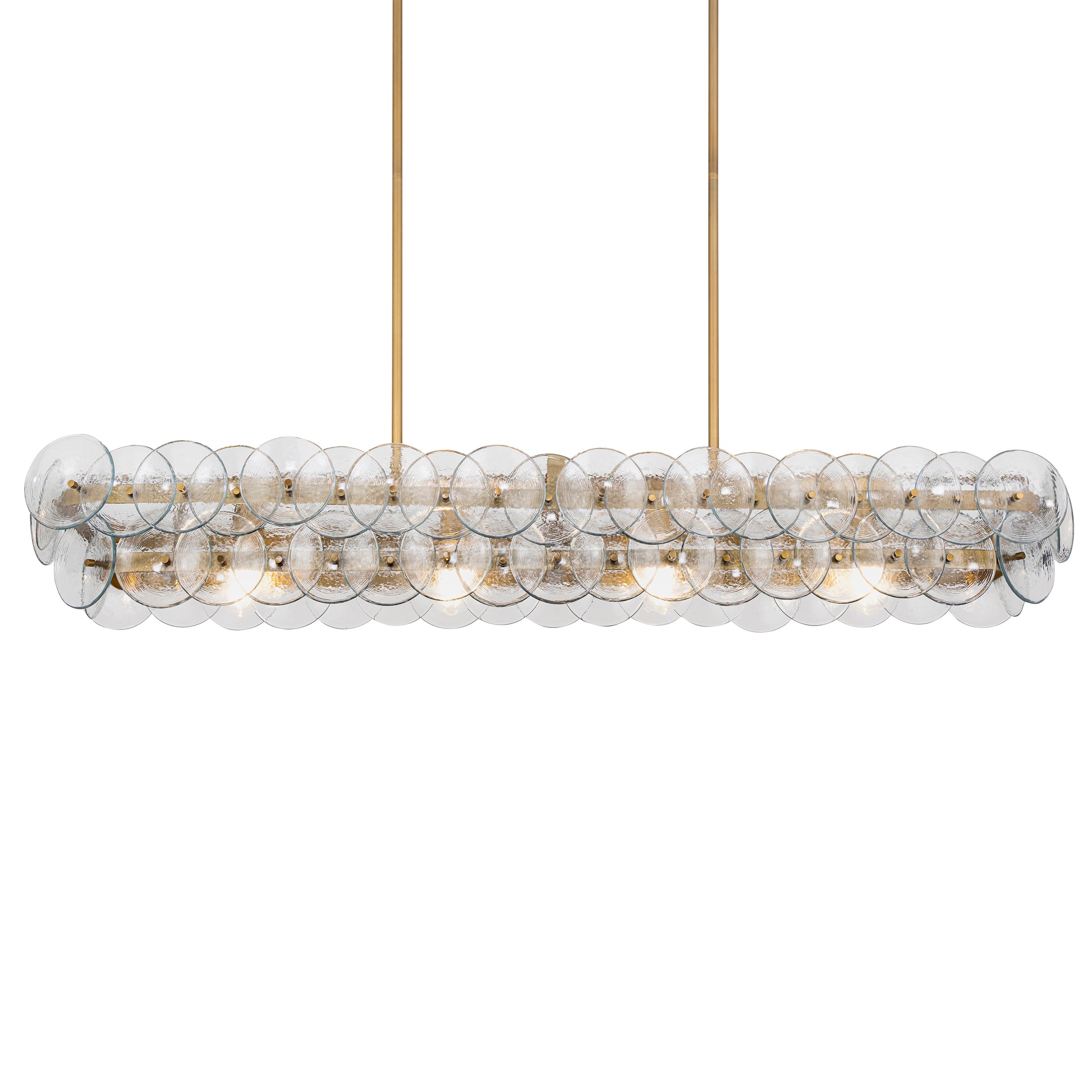 Loren 54" Linear Chandelier Weathered Brass by Maxim Lighting