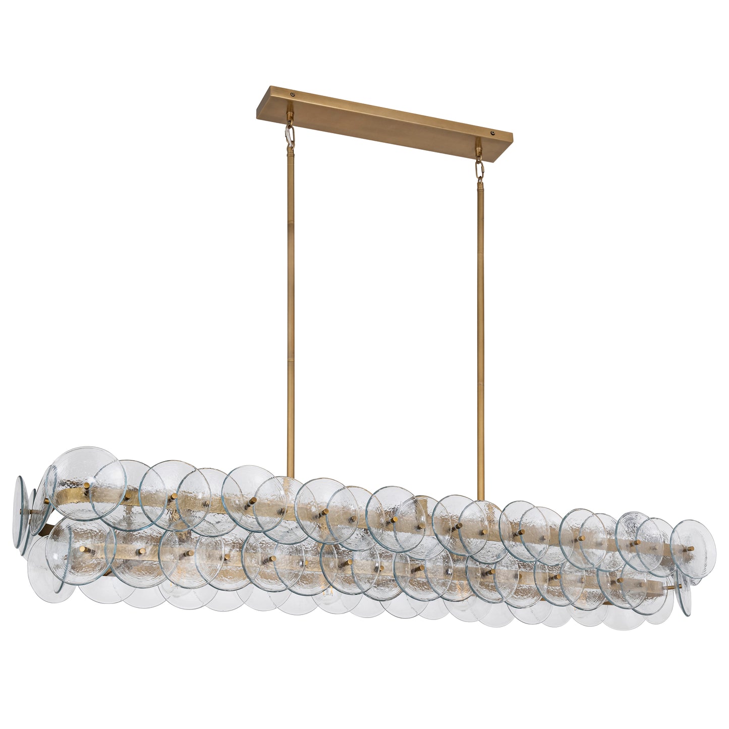 Loren 54" Linear Chandelier Weathered Brass by Maxim Lighting