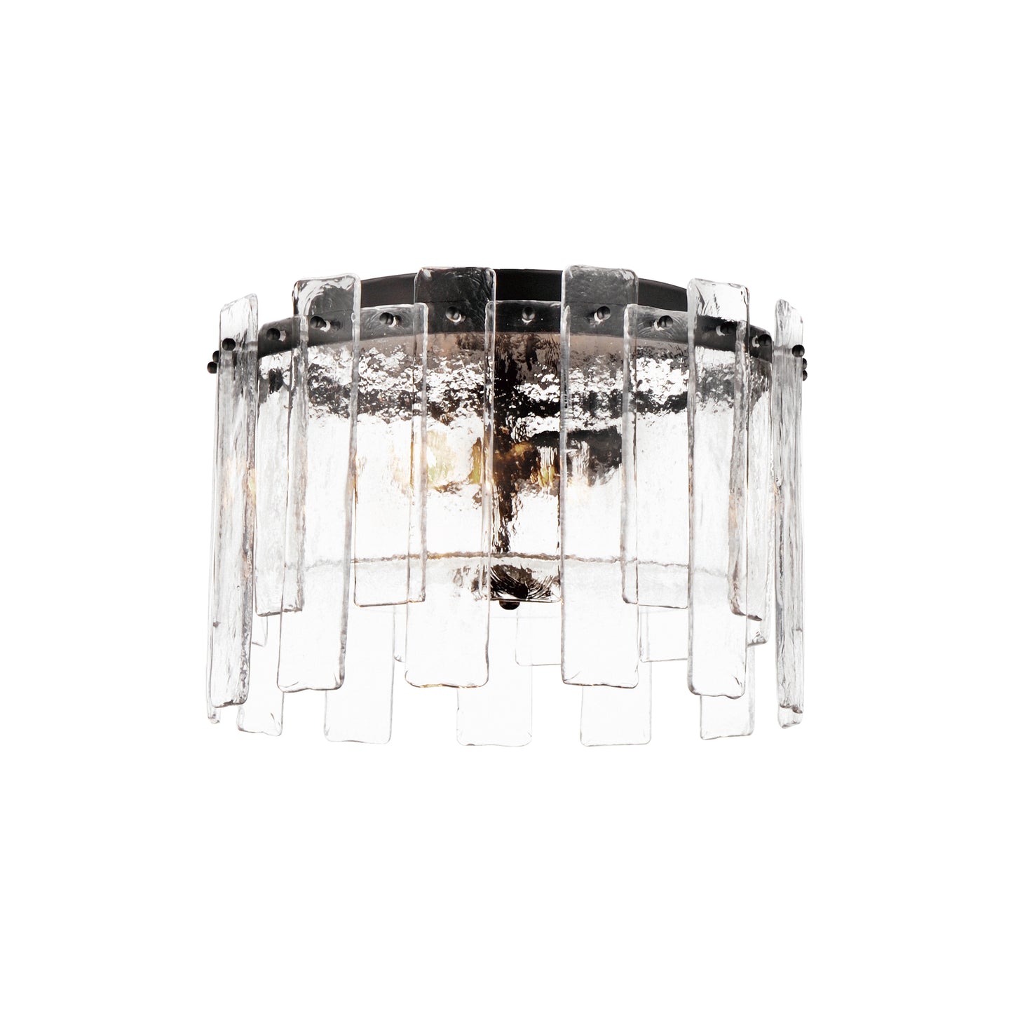 Warren 2-Light Flush Mount Dark Bronze by Maxim Lighting