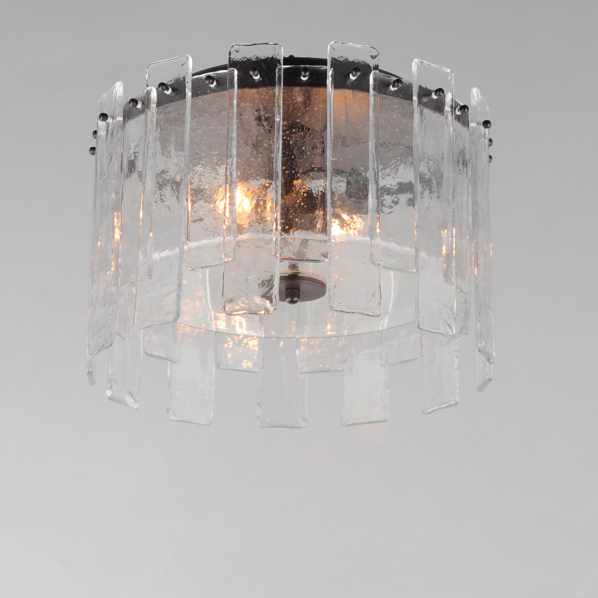 Warren 2-Light Flush Mount Dark Bronze by Maxim Lighting
