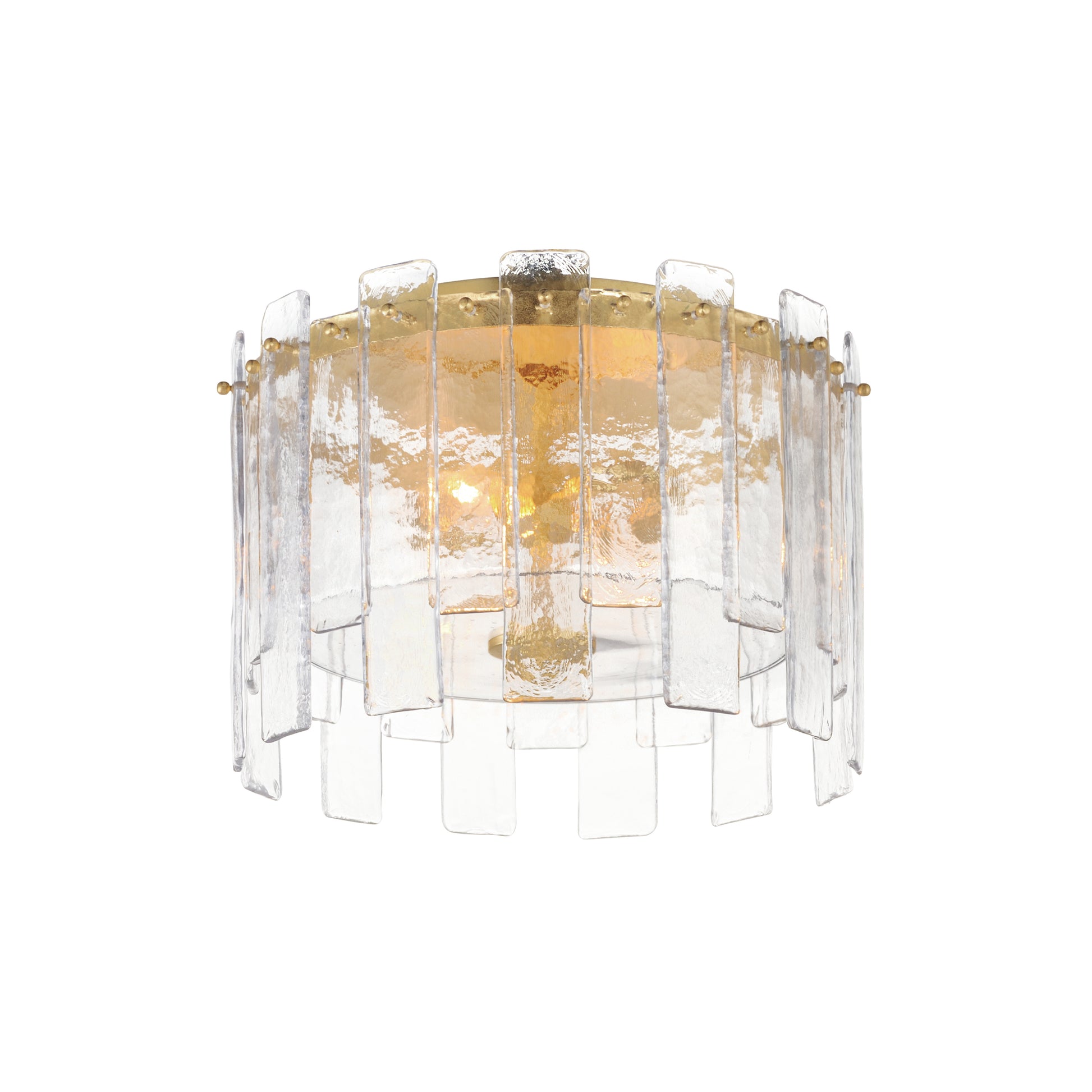 Warren 2-Light Flush Mount Gold Leaf by Maxim Lighting