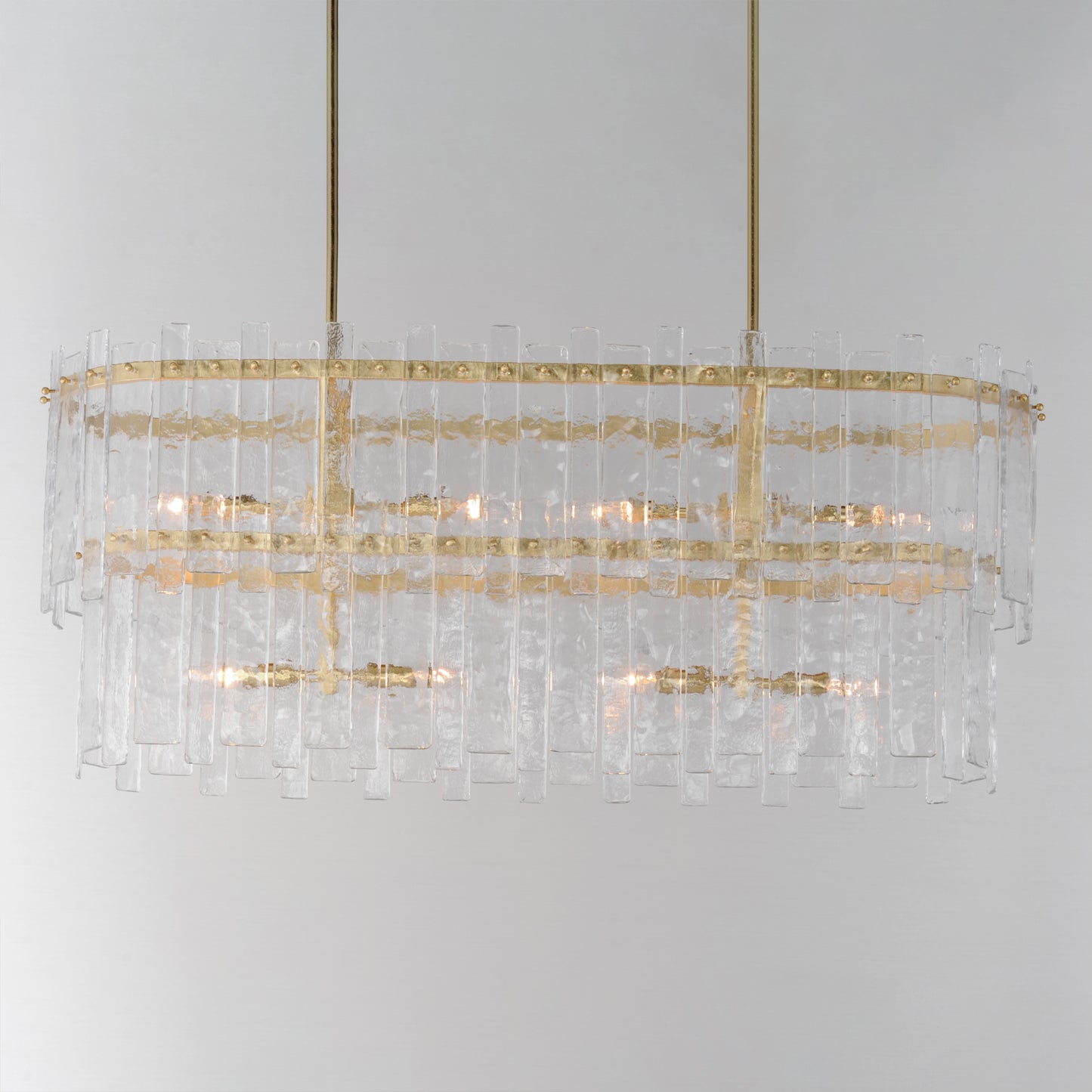 Warren 8-Light Linear Gold Leaf by Maxim Lighting