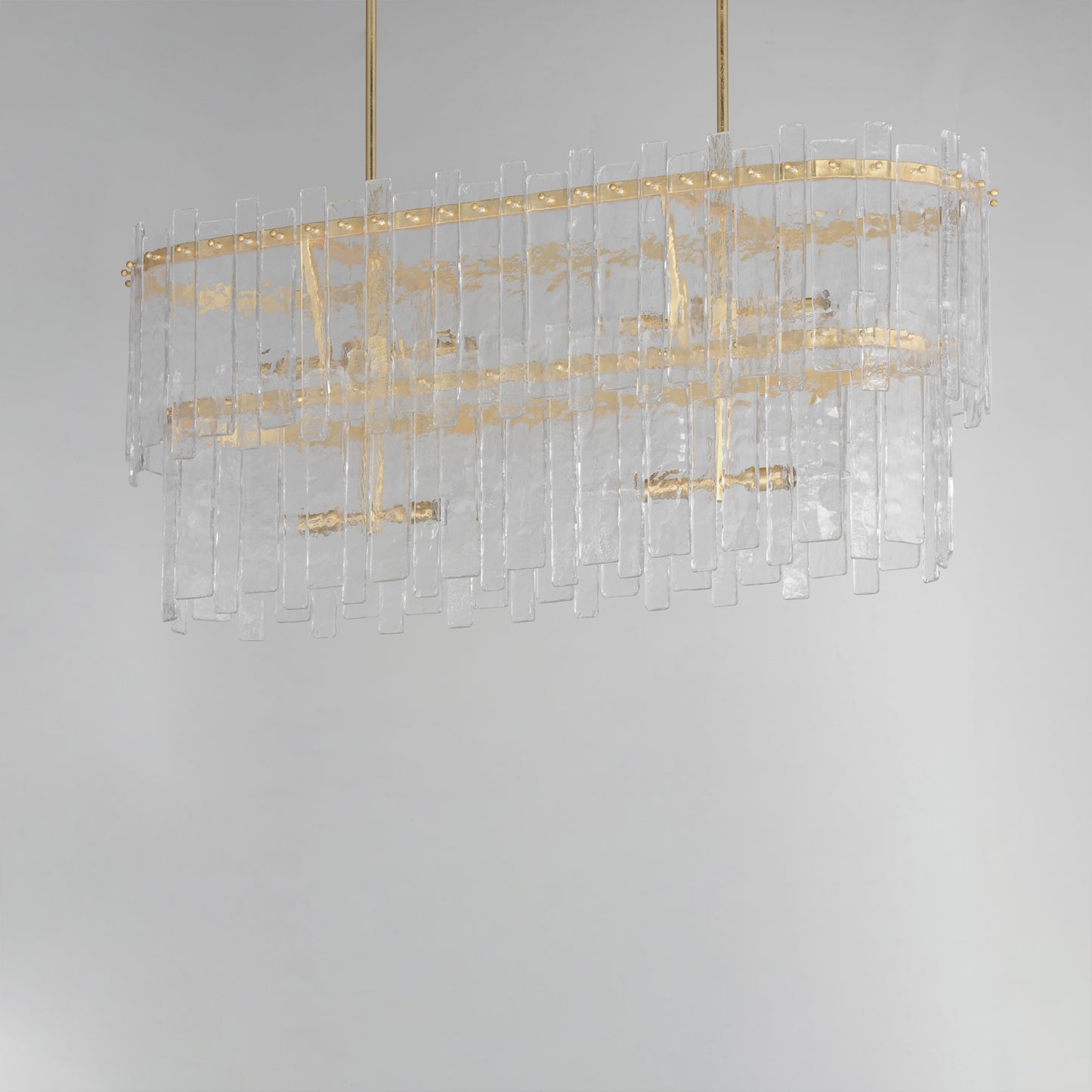 Warren 8-Light Linear Gold Leaf by Maxim Lighting