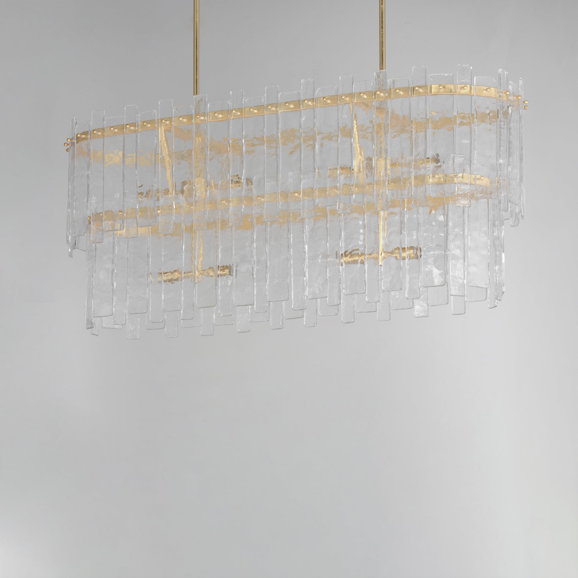 Warren 8-Light Linear Gold Leaf by Maxim Lighting