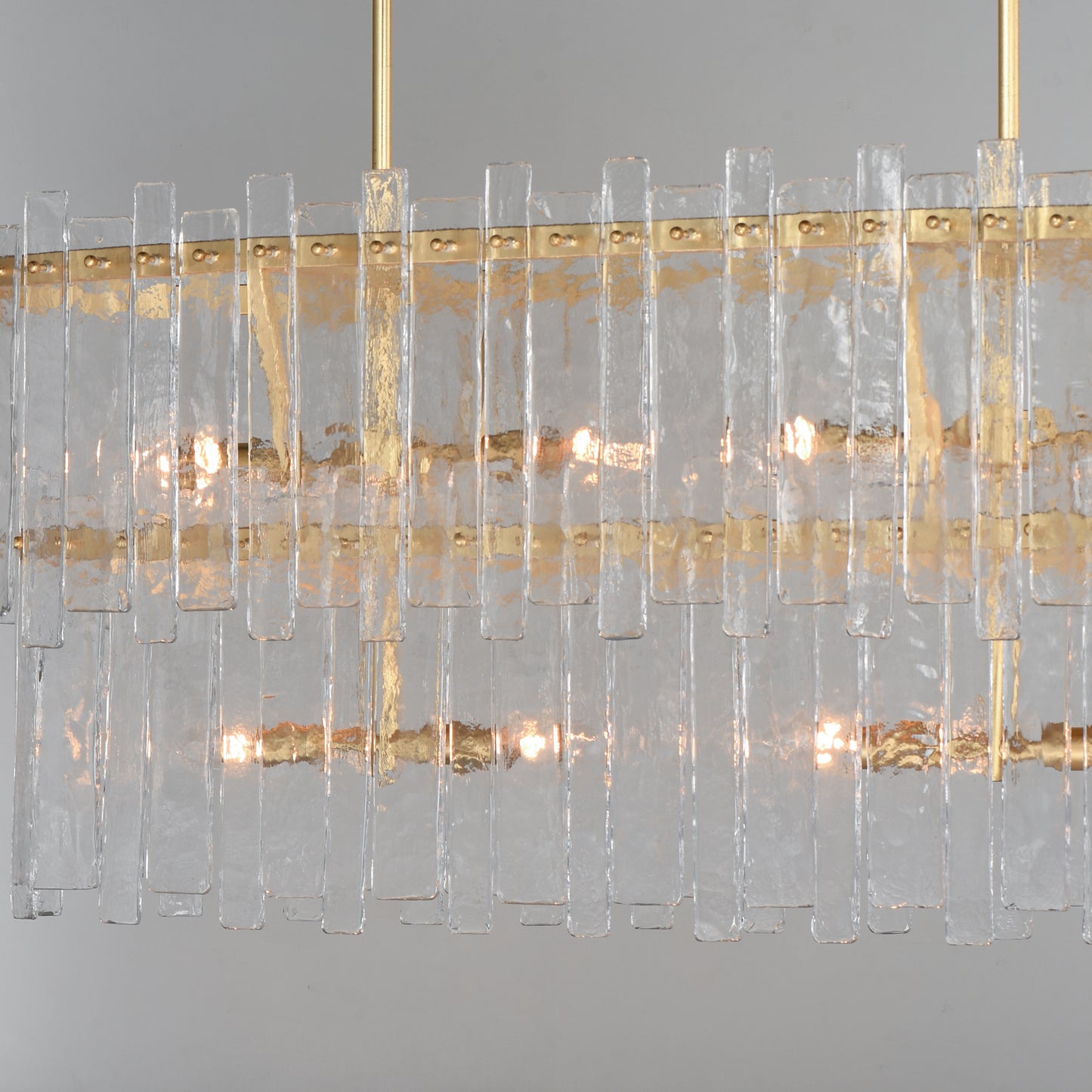 Warren 8-Light Linear Gold Leaf by Maxim Lighting