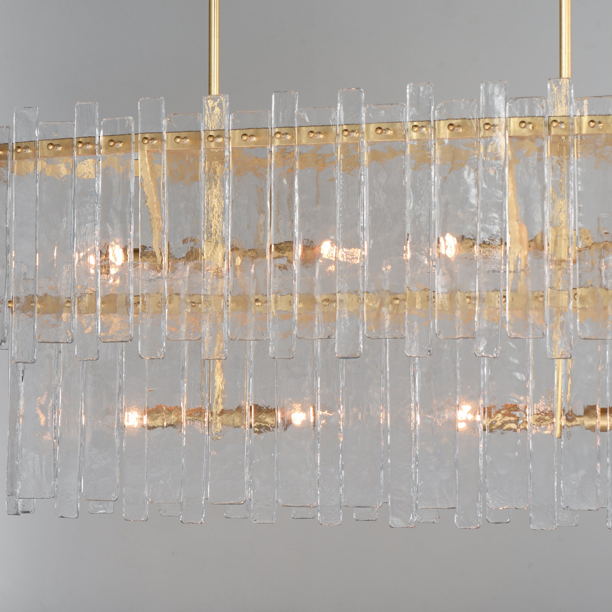 Warren 8-Light Linear Gold Leaf by Maxim Lighting