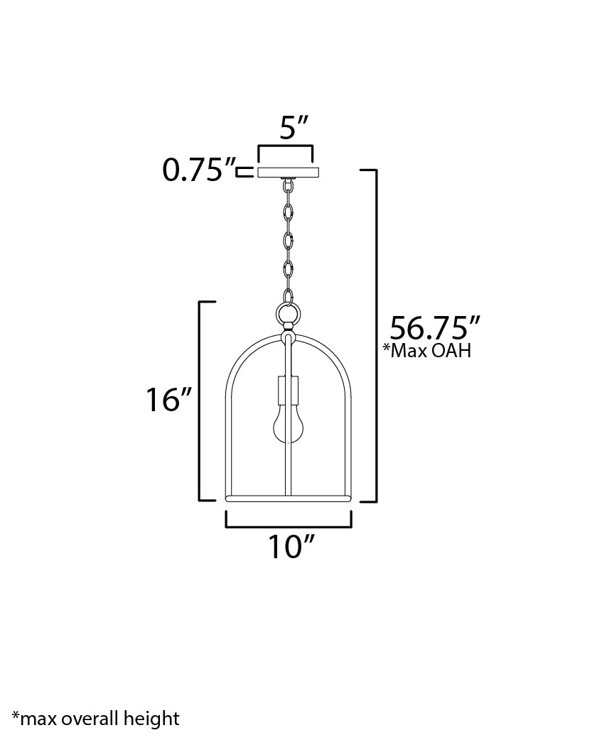 Martel Pendant Blacksmith by Maxim Lighting
