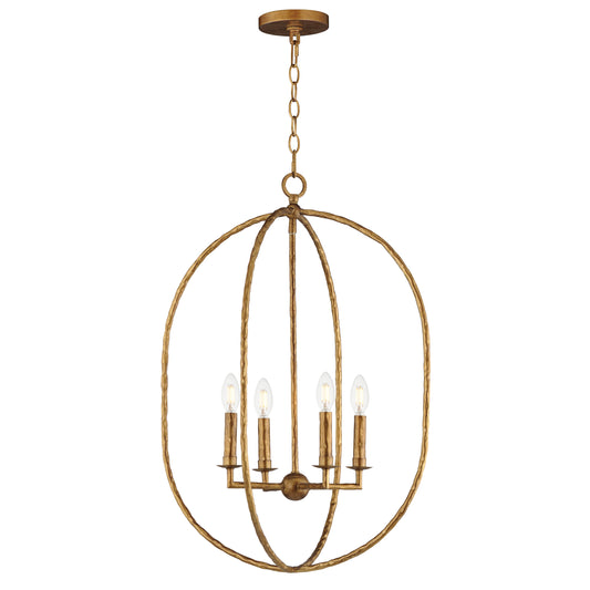 Martel 4-Light Pendant Etruscan Gold by Maxim Lighting