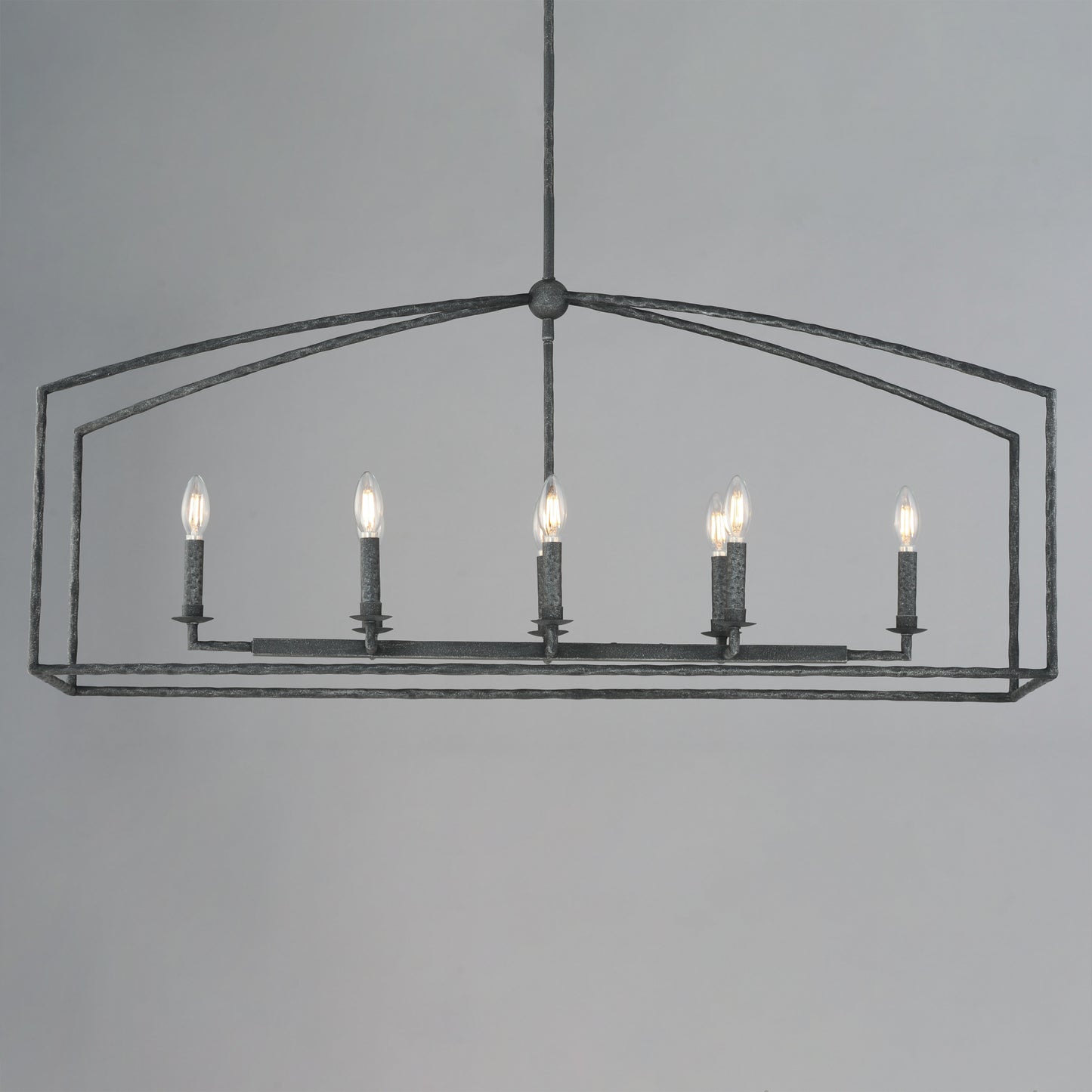 Martel 8-Light Linear Chandelier Blacksmith by Maxim Lighting