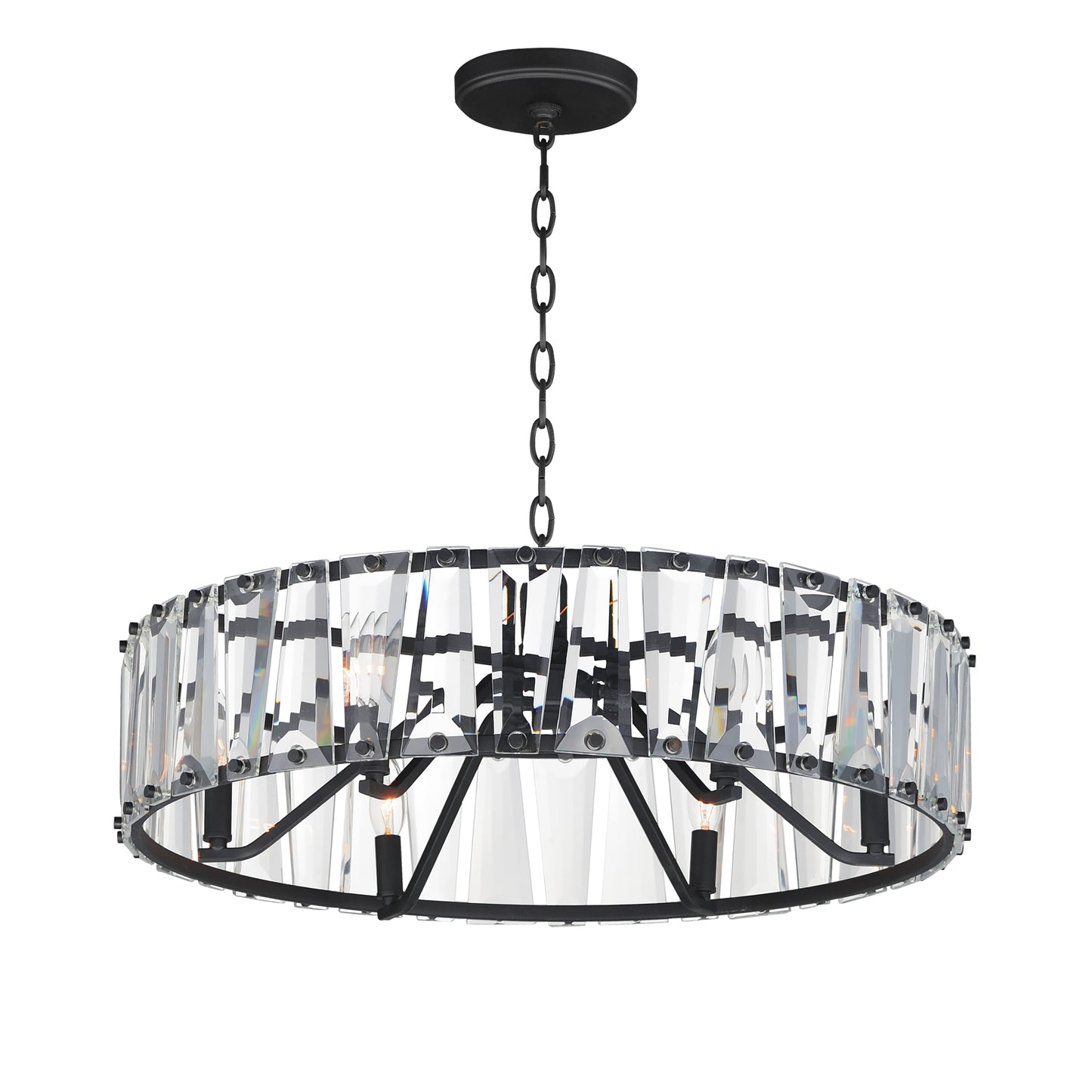 Odeon 6-Light Chandelier Black by Maxim Lighting