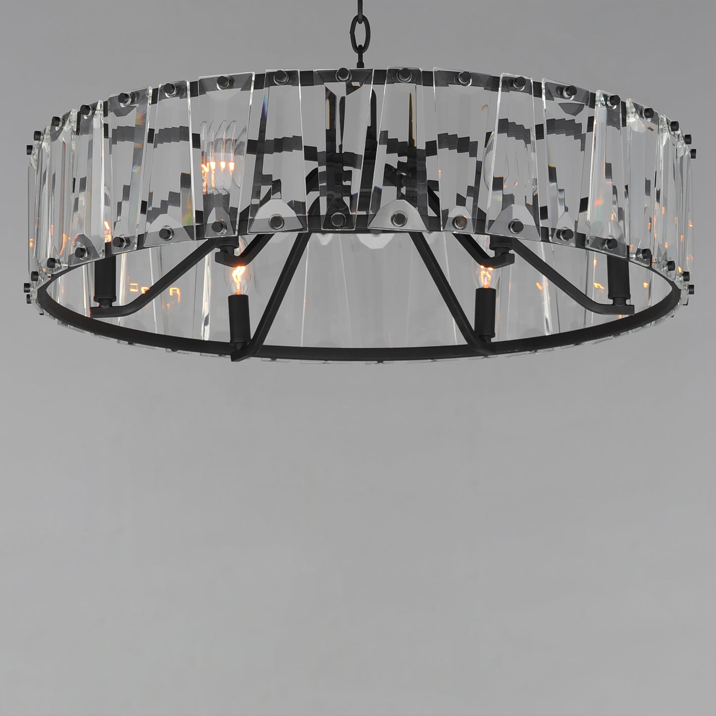 Odeon 6-Light Chandelier Black by Maxim Lighting
