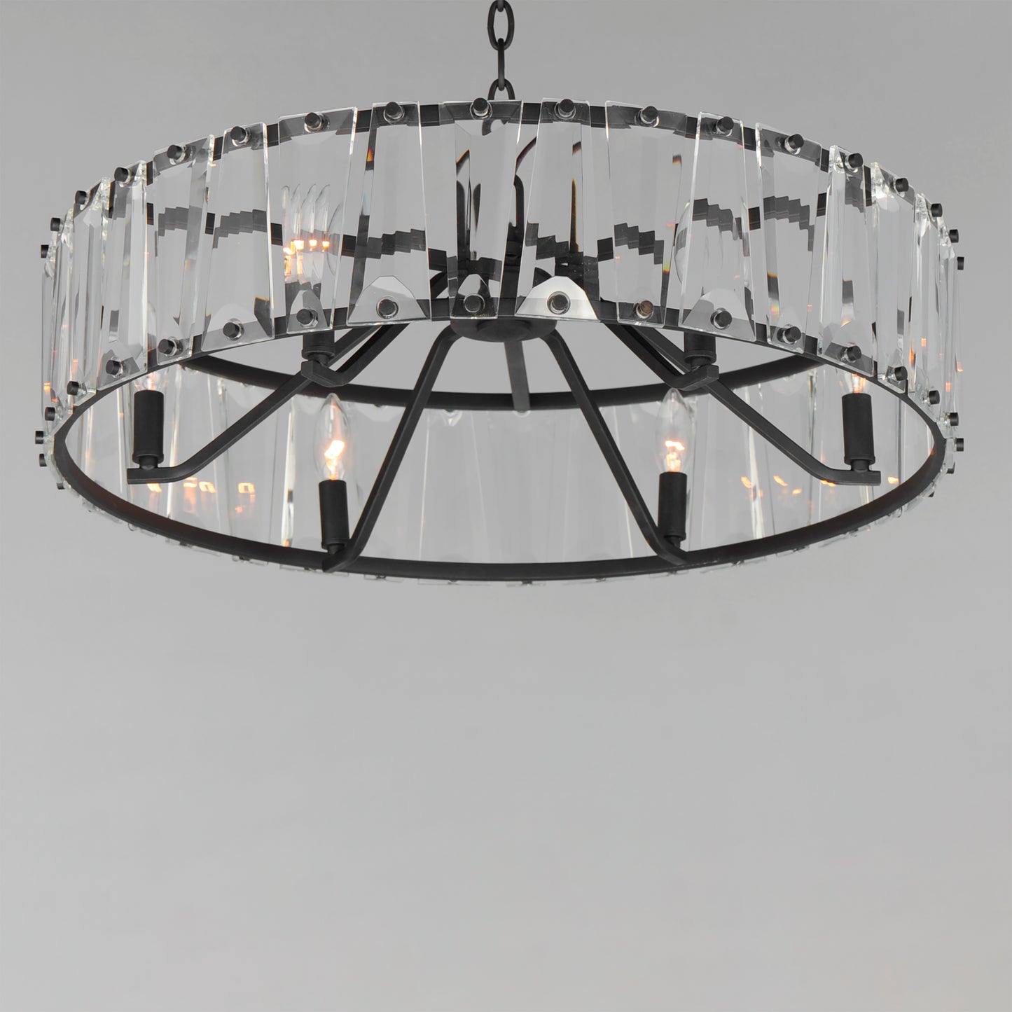 Odeon 6-Light Chandelier Black by Maxim Lighting