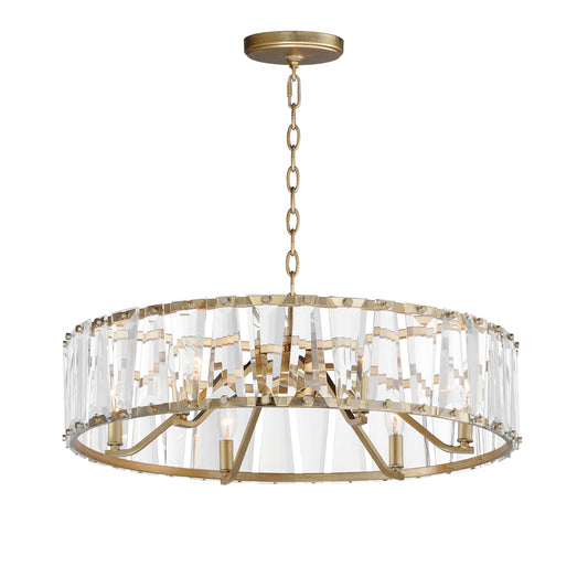 Odeon 6-Light Chandelier Golden Silver by Maxim Lighting