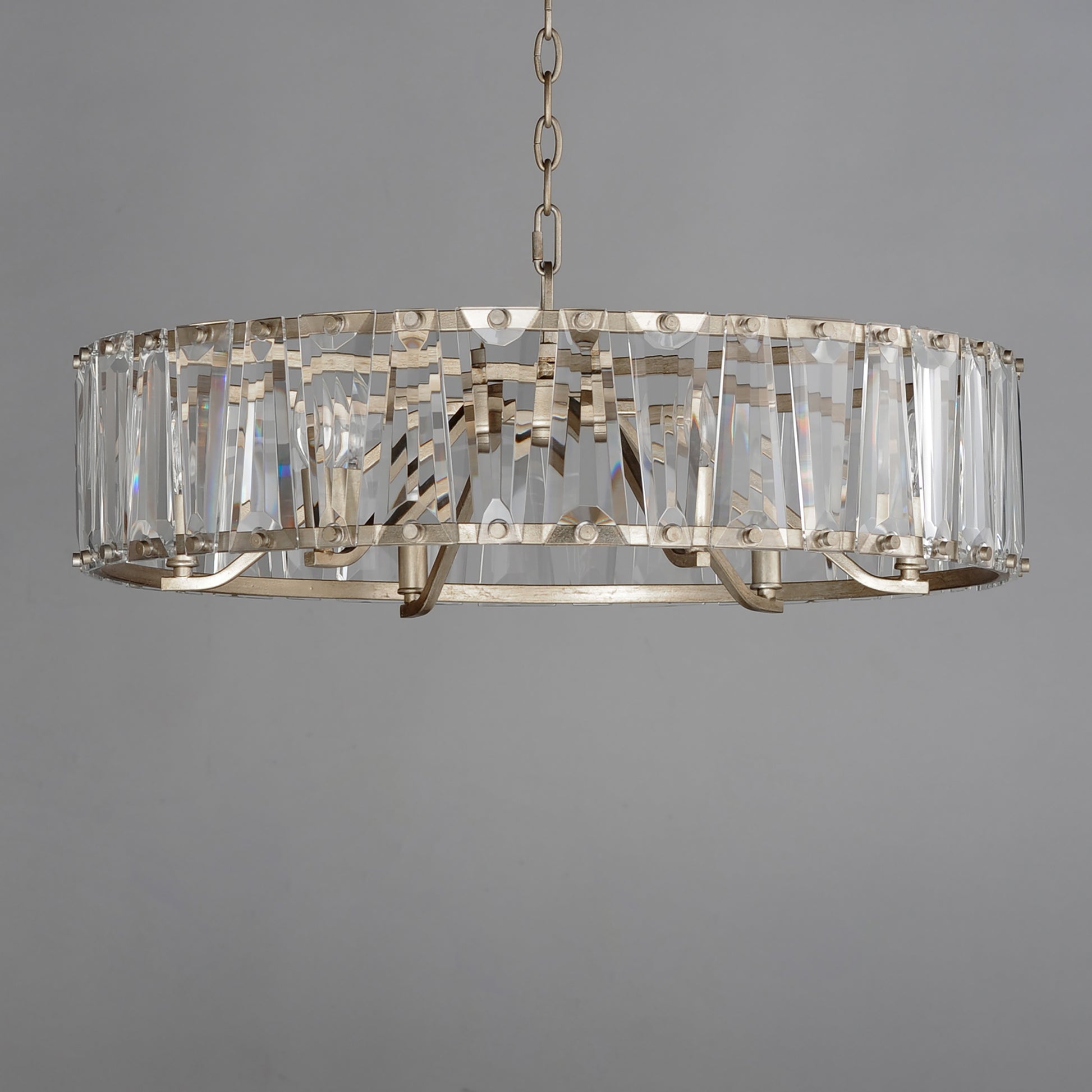 Odeon 6-Light Chandelier Golden Silver by Maxim Lighting