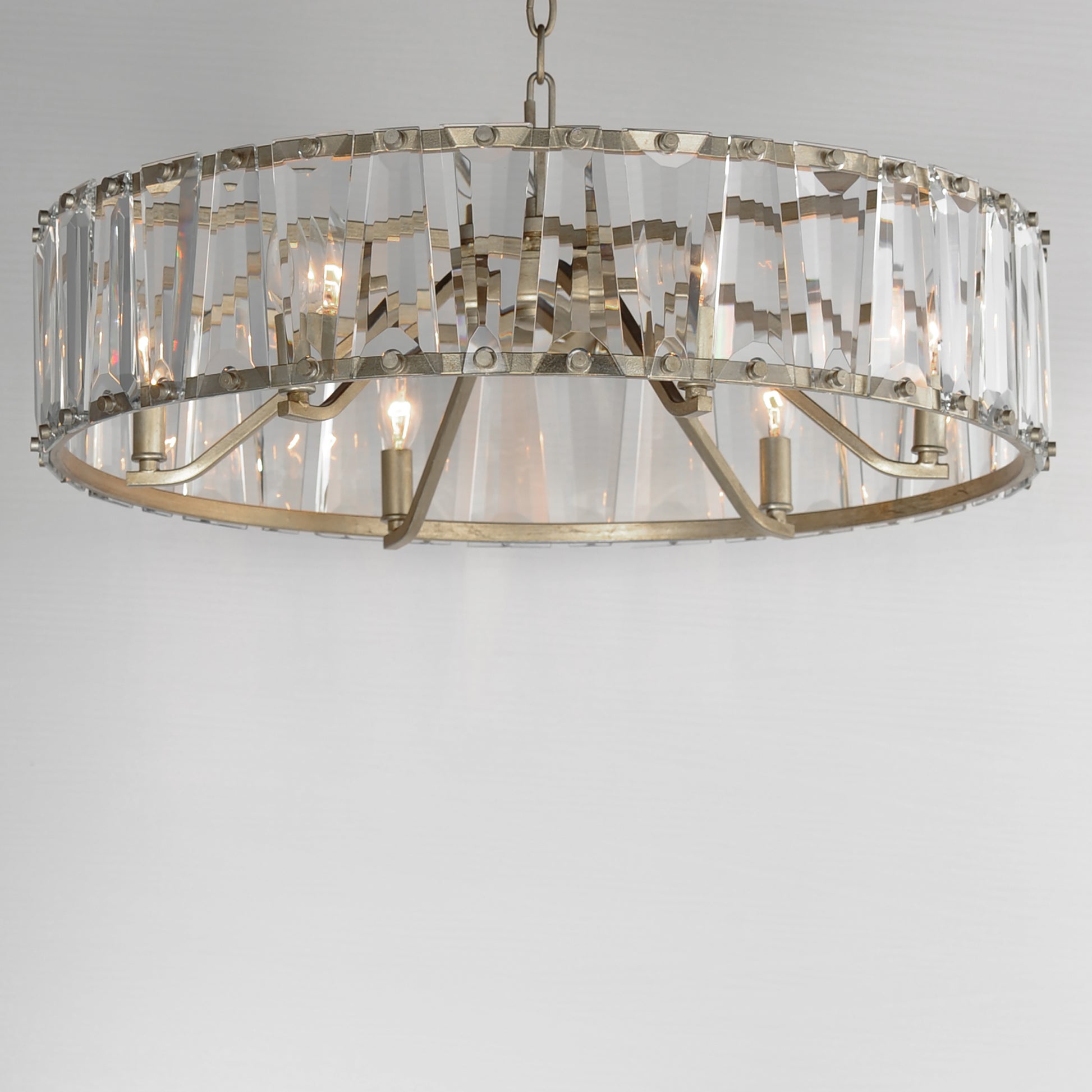 Odeon 6-Light Chandelier Golden Silver by Maxim Lighting