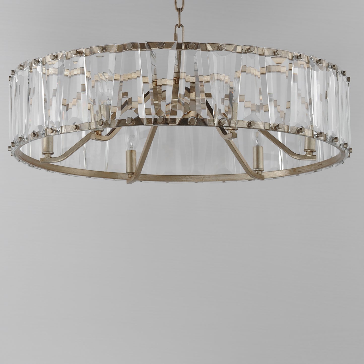Odeon 6-Light Chandelier Golden Silver by Maxim Lighting