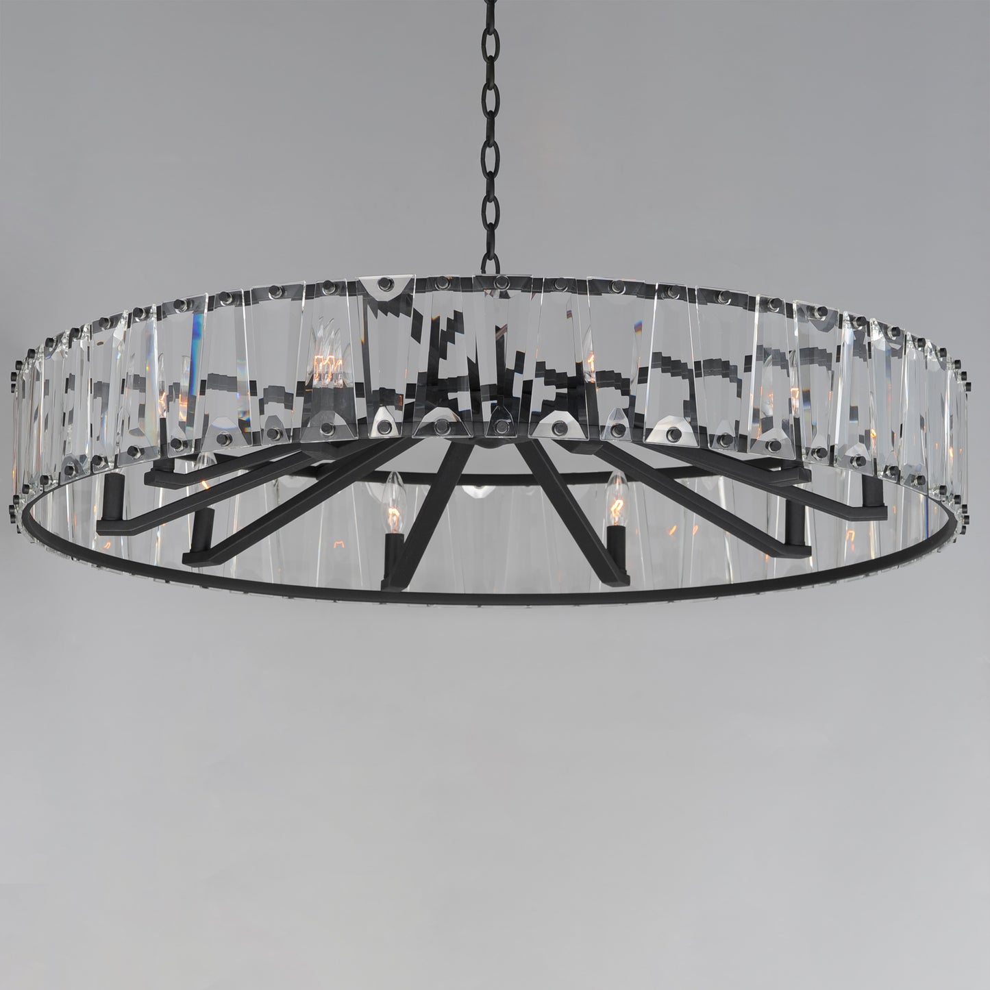 Odeon 10-Light Chandelier Black by Maxim Lighting