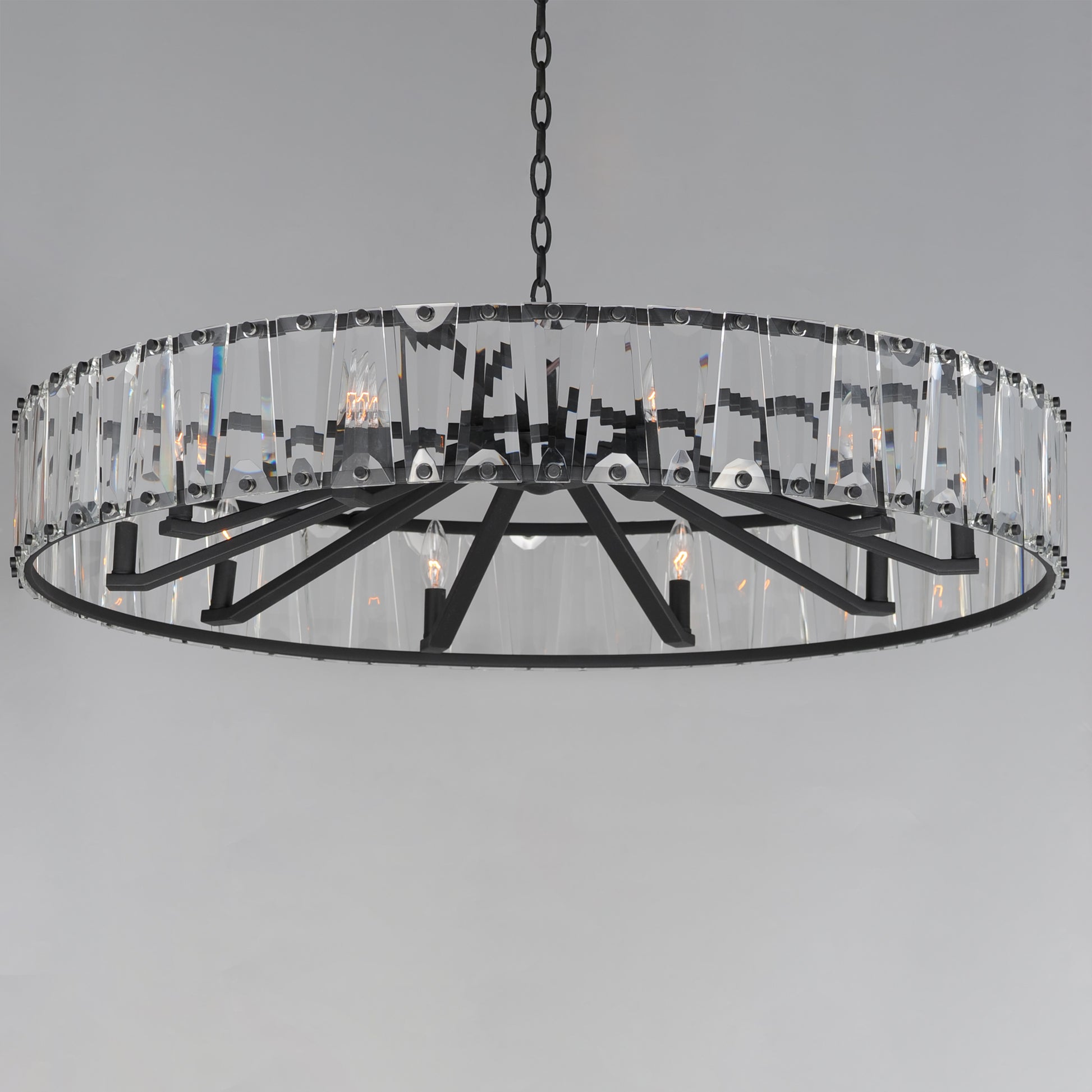Odeon 10-Light Chandelier Black by Maxim Lighting