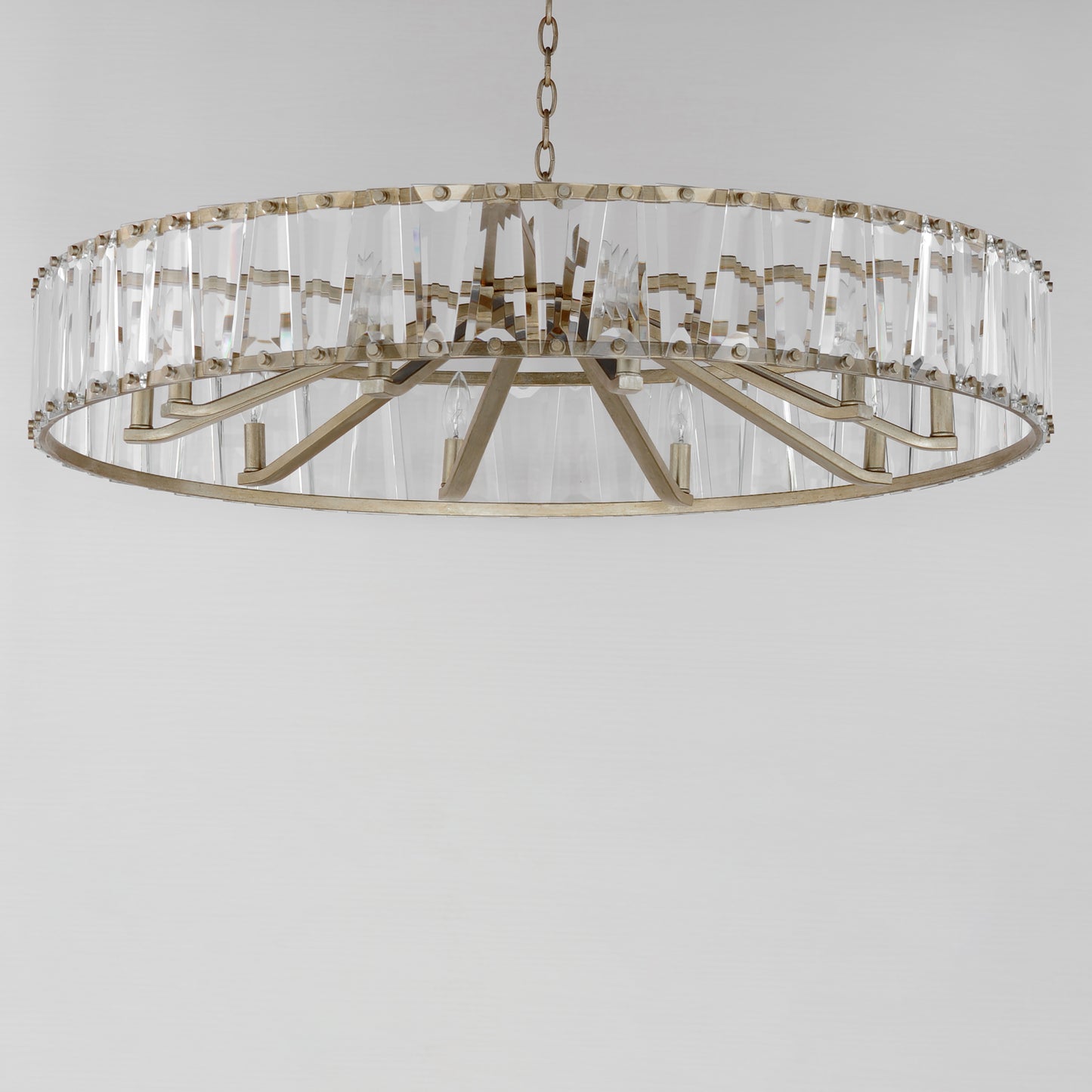 Odeon 10-Light Chandelier Golden Silver by Maxim Lighting