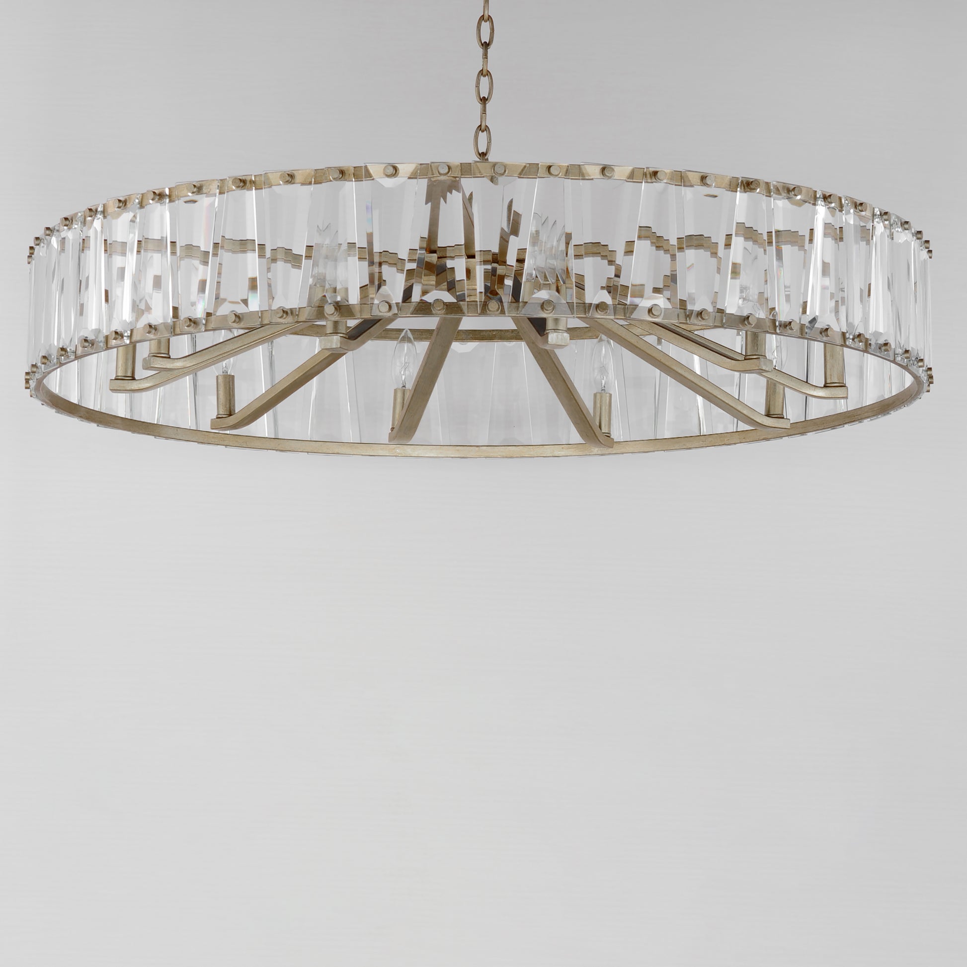 Odeon 10-Light Chandelier Golden Silver by Maxim Lighting