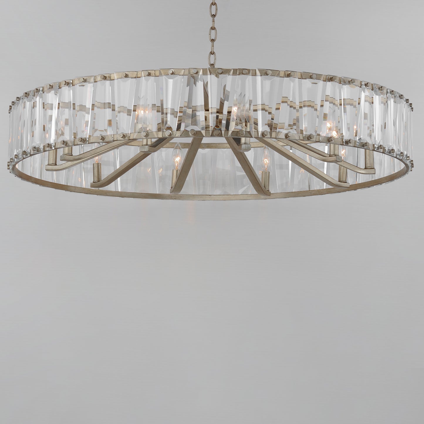 Odeon 10-Light Chandelier Golden Silver by Maxim Lighting