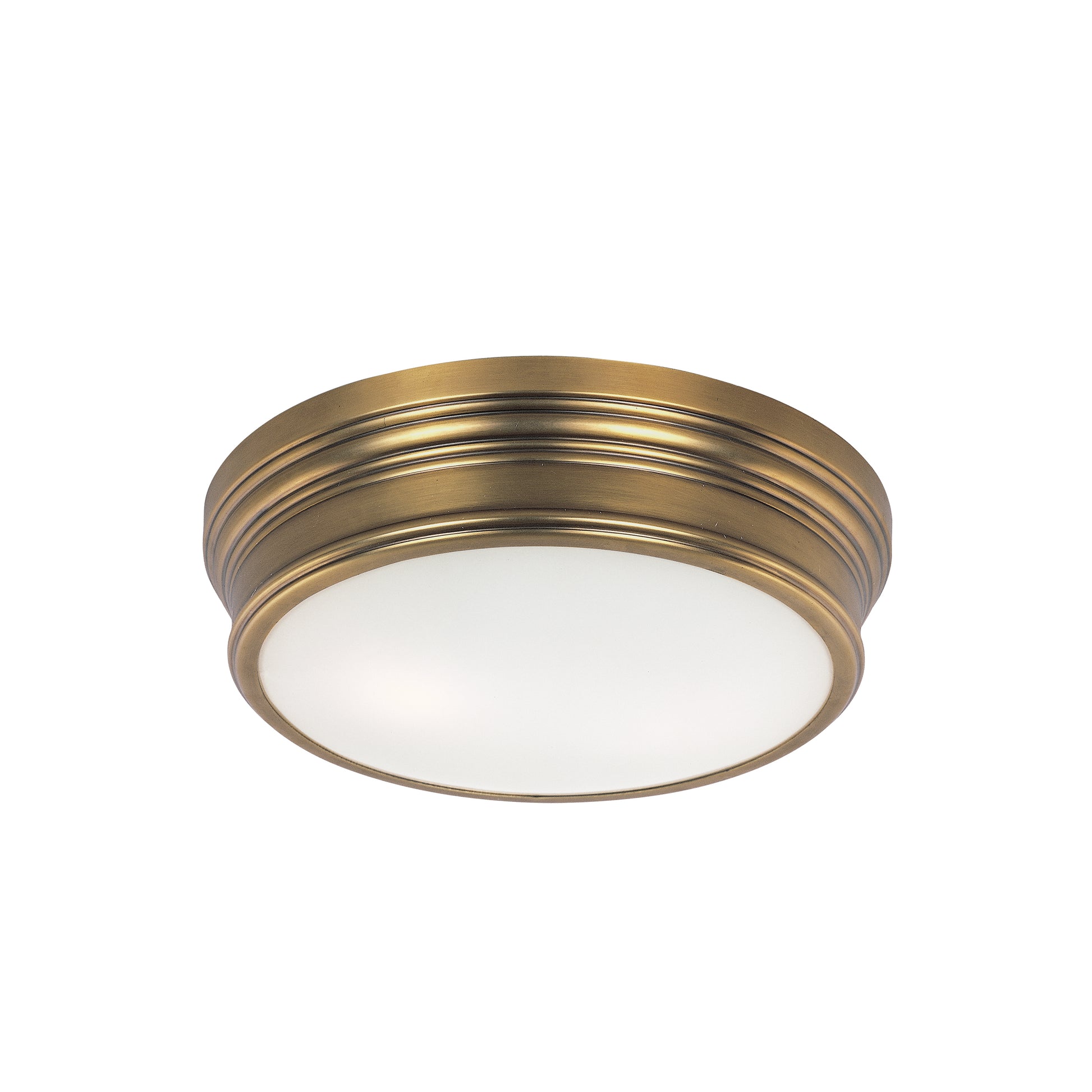 Fairmont 2-Light Flush Mount Natural Aged Brass by Maxim Lighting