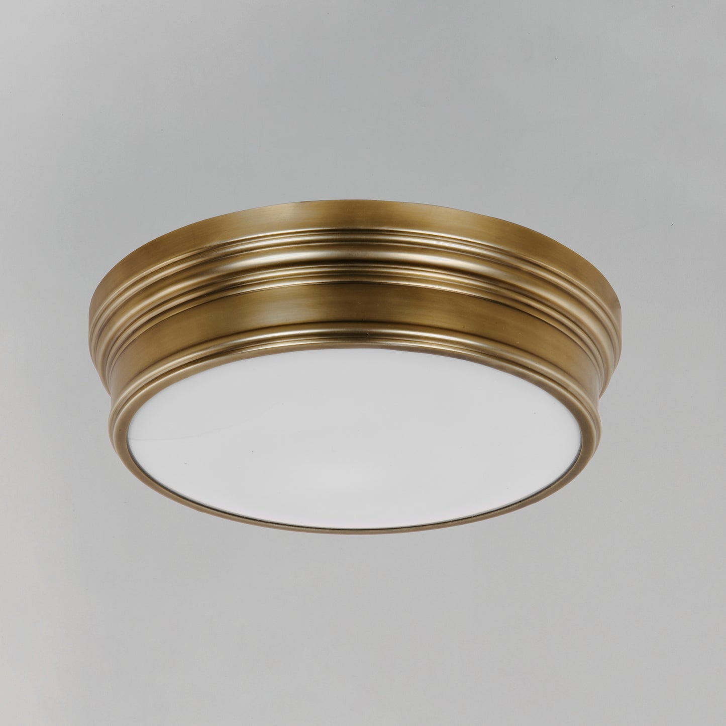 Fairmont 3-Light Flush Mount Natural Aged Brass by Maxim Lighting