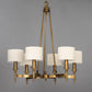Fairmont 6-Light Chandelier Natural Aged Brass by Maxim Lighting