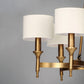 Fairmont 6-Light Chandelier Natural Aged Brass by Maxim Lighting