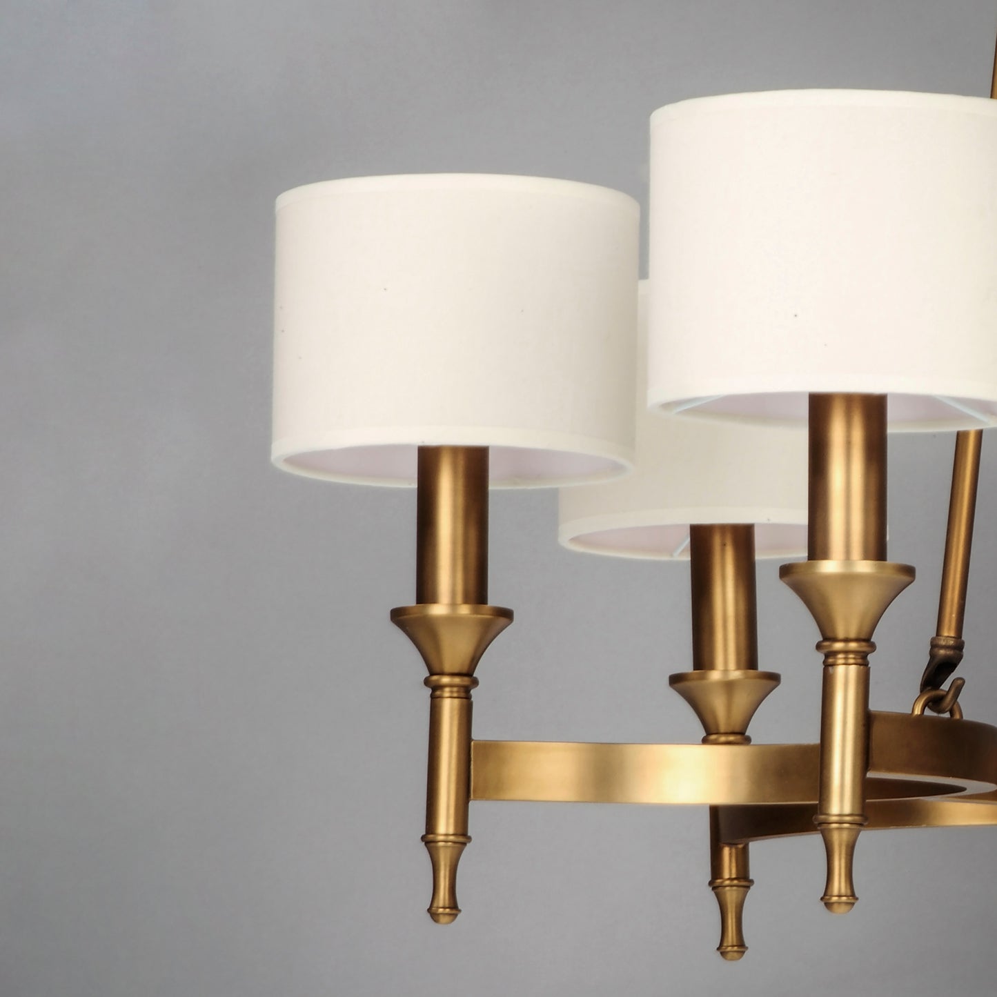 Fairmont 6-Light Chandelier Natural Aged Brass by Maxim Lighting