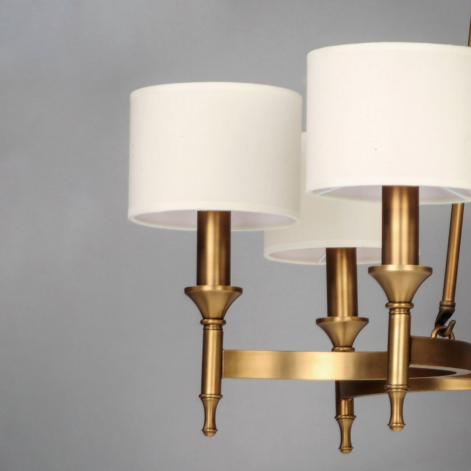 Fairmont 6-Light Chandelier Natural Aged Brass by Maxim Lighting
