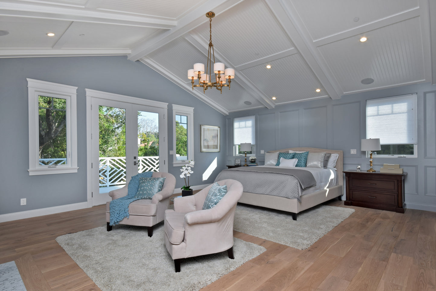 Fairmont 6-Light Chandelier Natural Aged Brass by Maxim Lighting