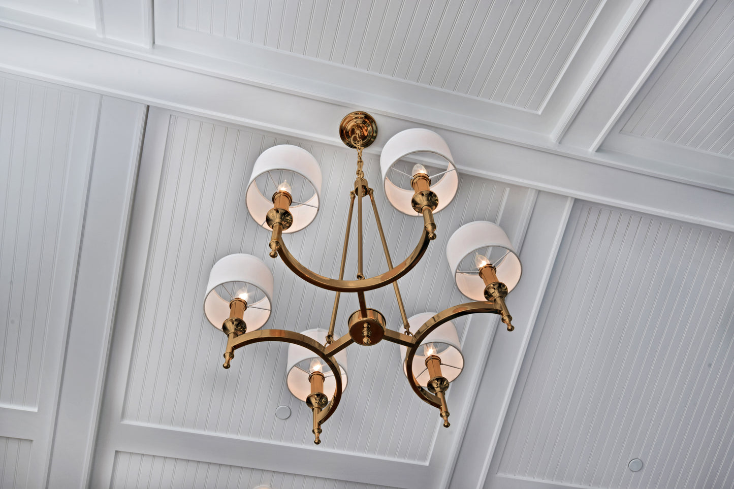 Fairmont 6-Light Chandelier Natural Aged Brass by Maxim Lighting