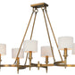 Fairmont 6-Light Chandelier Natural Aged Brass by Maxim Lighting
