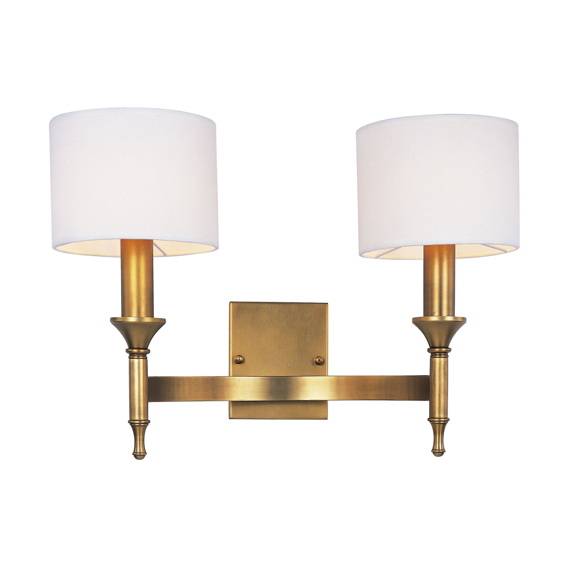 Fairmont 2-Light Wall Sconce Natural Aged Brass by Maxim Lighting