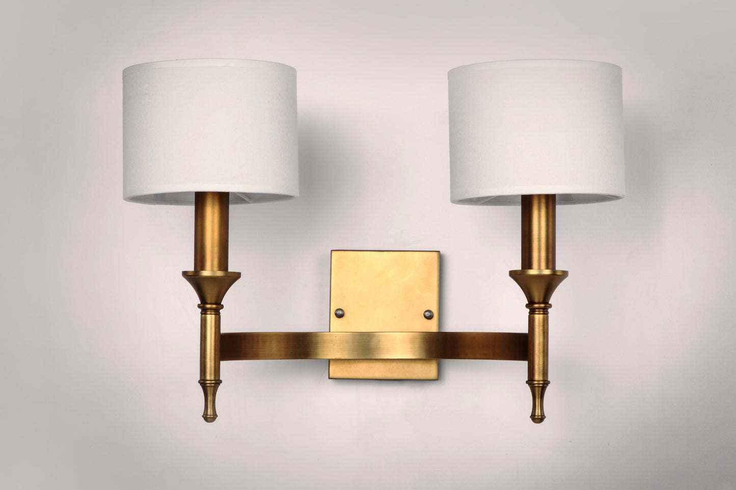 Fairmont 2-Light Wall Sconce Natural Aged Brass by Maxim Lighting