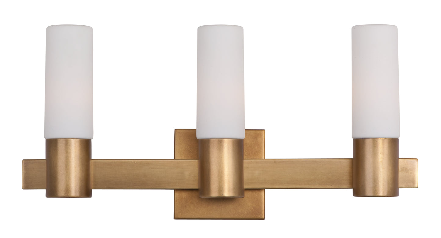Contessa 3-Light Bath Vanity Natural Aged Brass by Maxim Lighting