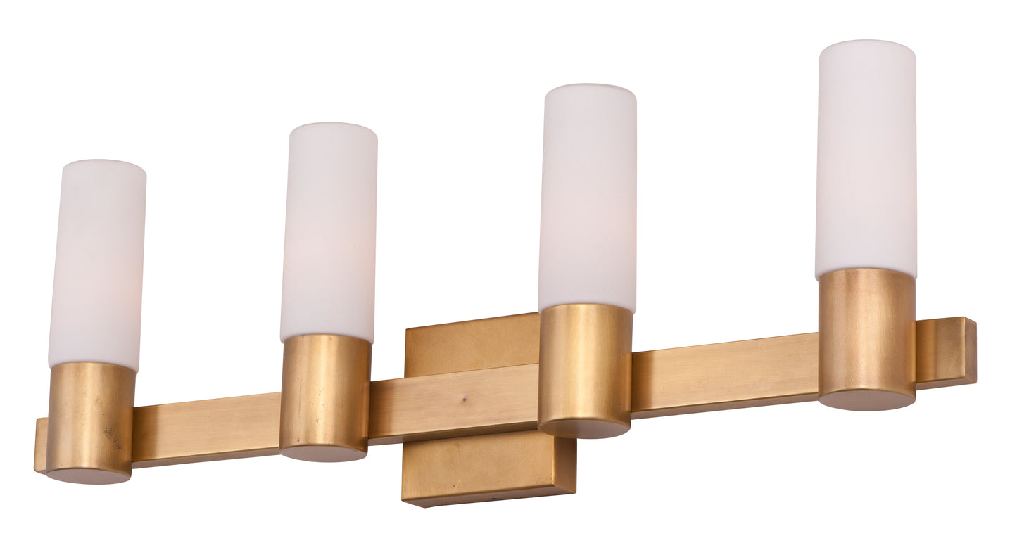 Contessa 4-Light Bath Vanity Natural Aged Brass by Maxim Lighting