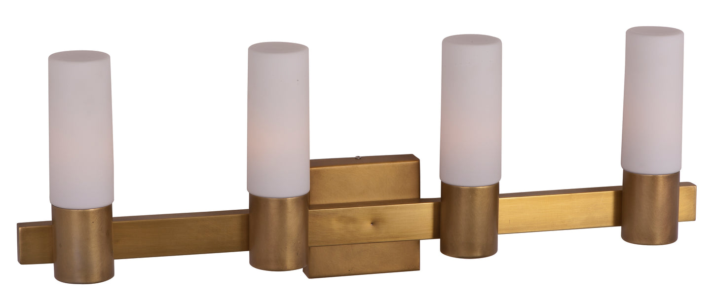 Contessa 4-Light Bath Vanity Natural Aged Brass by Maxim Lighting