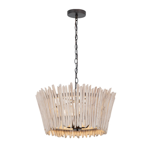 Baywood 24" DriftWood Chandelier Textured Bronze by Maxim Lighting