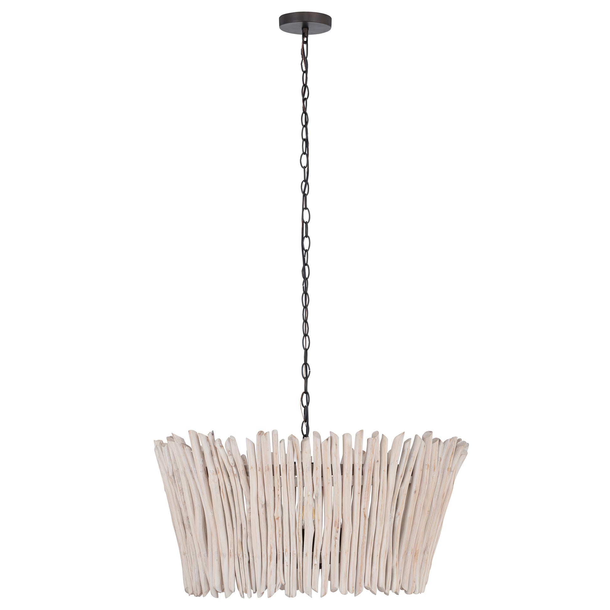 Baywood 24" DriftWood Chandelier Textured Bronze by Maxim Lighting