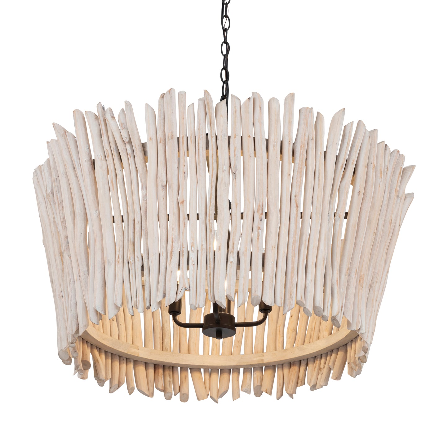 Baywood 30" DriftWood Chandelier Textured Bronze by Maxim Lighting