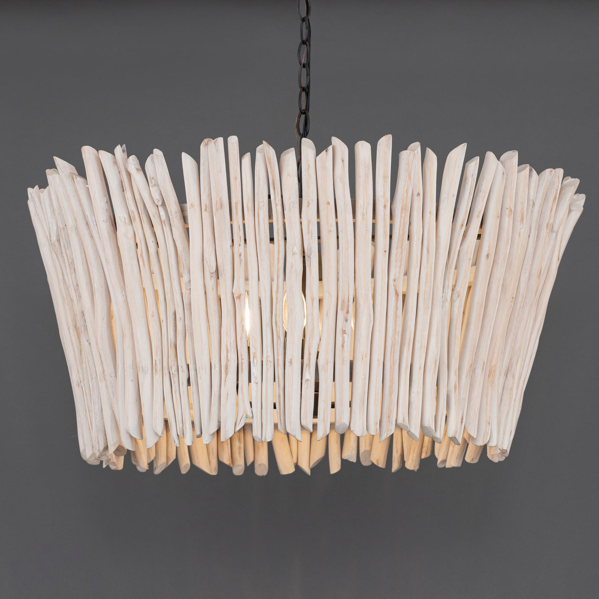 Baywood 30" DriftWood Chandelier Textured Bronze by Maxim Lighting