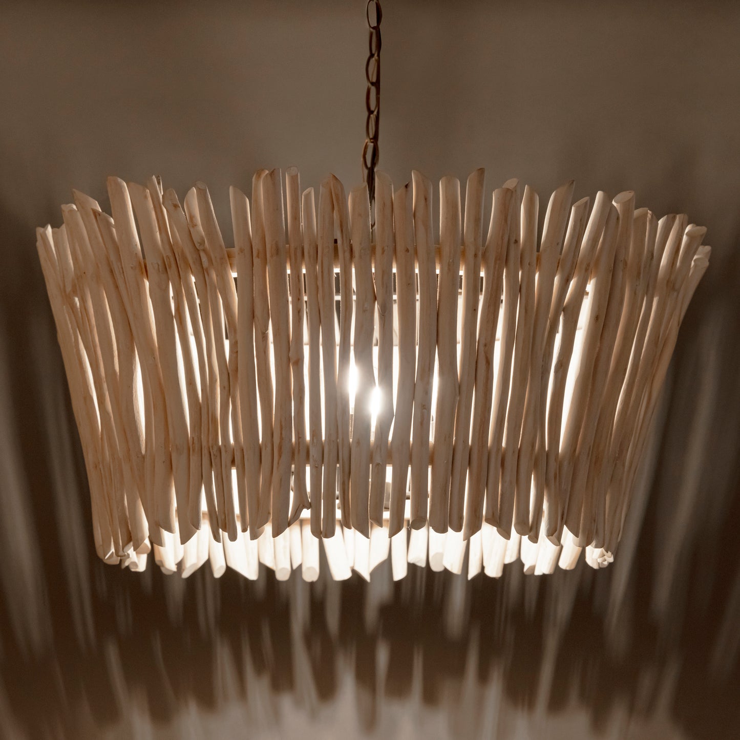 Baywood 30" DriftWood Chandelier Textured Bronze by Maxim Lighting