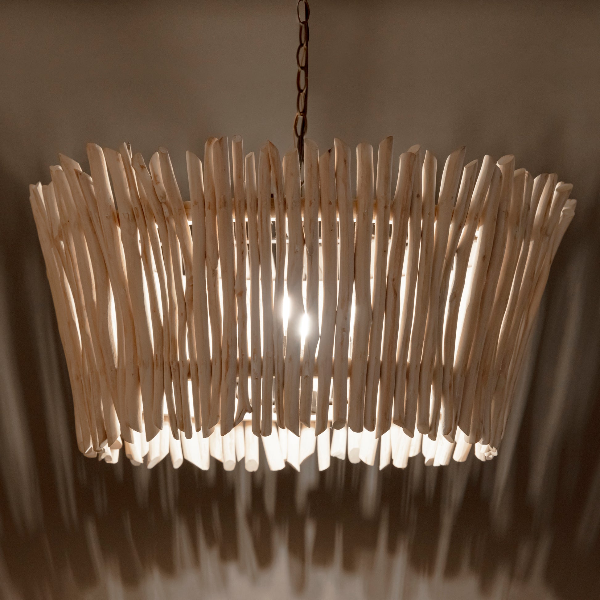 Baywood 30" DriftWood Chandelier Textured Bronze by Maxim Lighting
