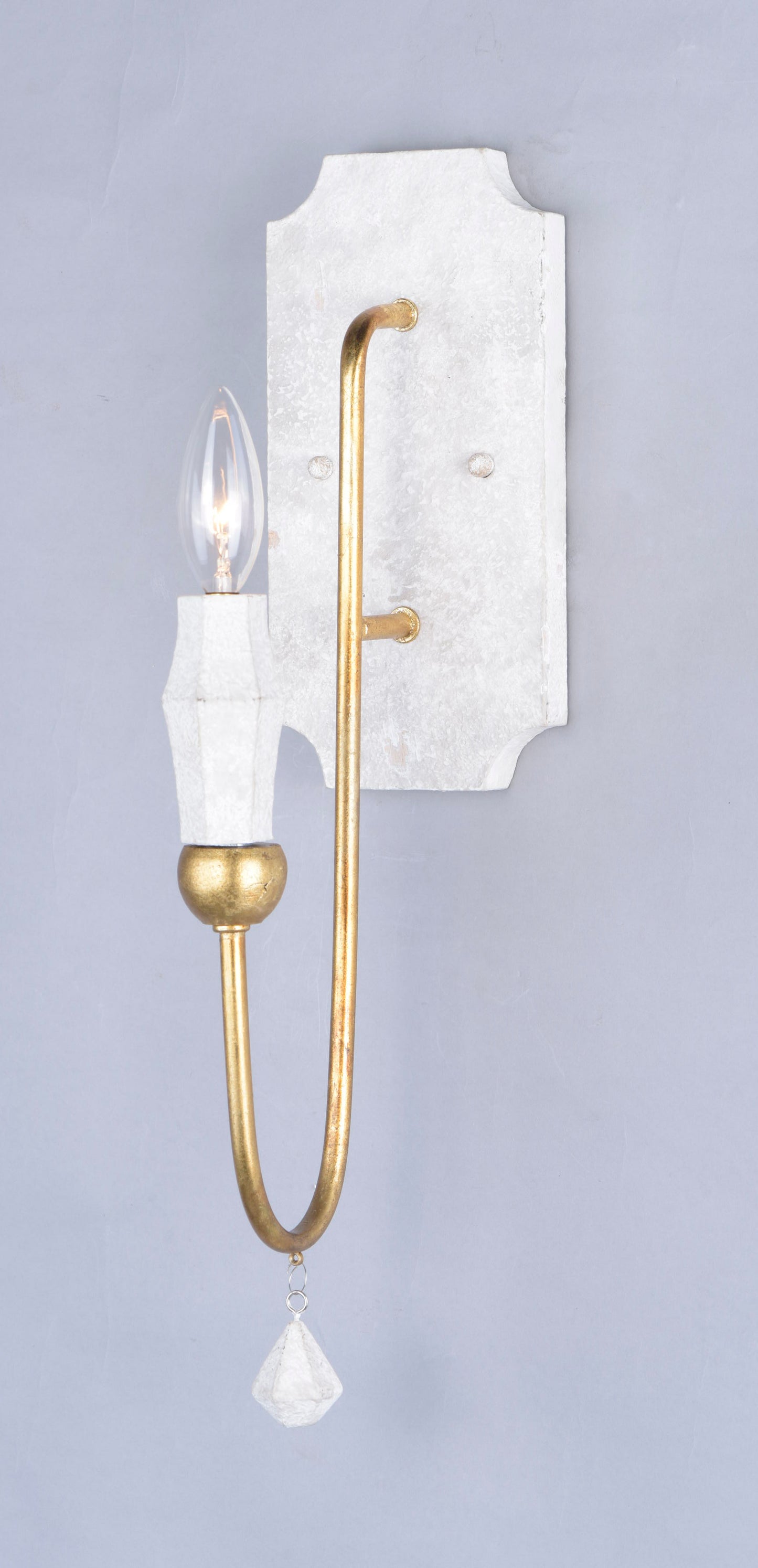 Claymore Wall Sconce Claystone/Gold Leaf by Maxim Lighting