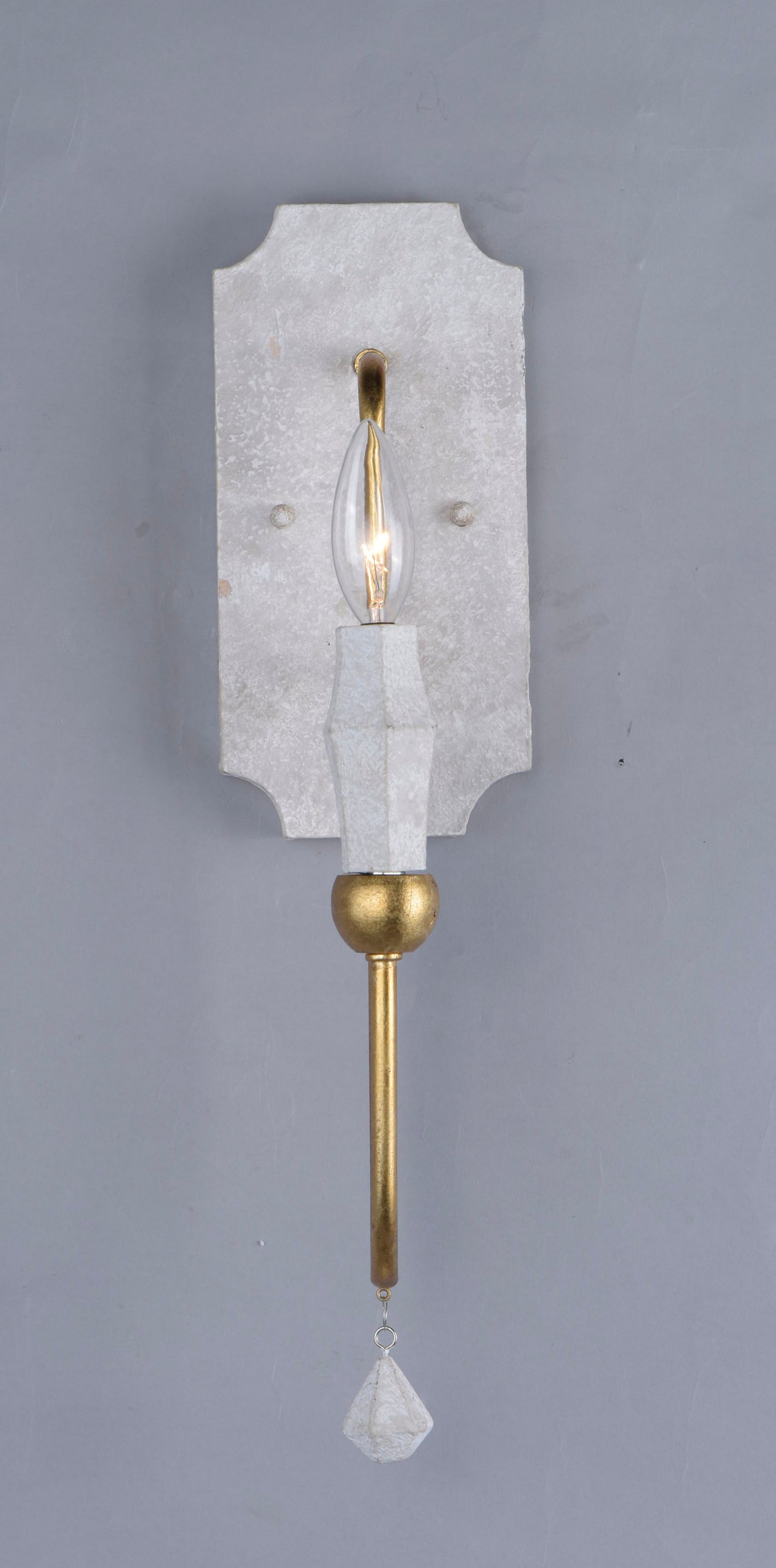 Claymore Wall Sconce Claystone/Gold Leaf by Maxim Lighting