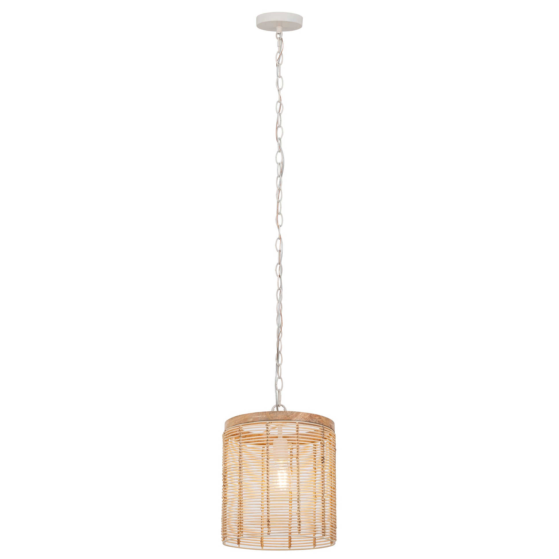 Vannerie Mini Pendant Ecru by Maxim Lighting