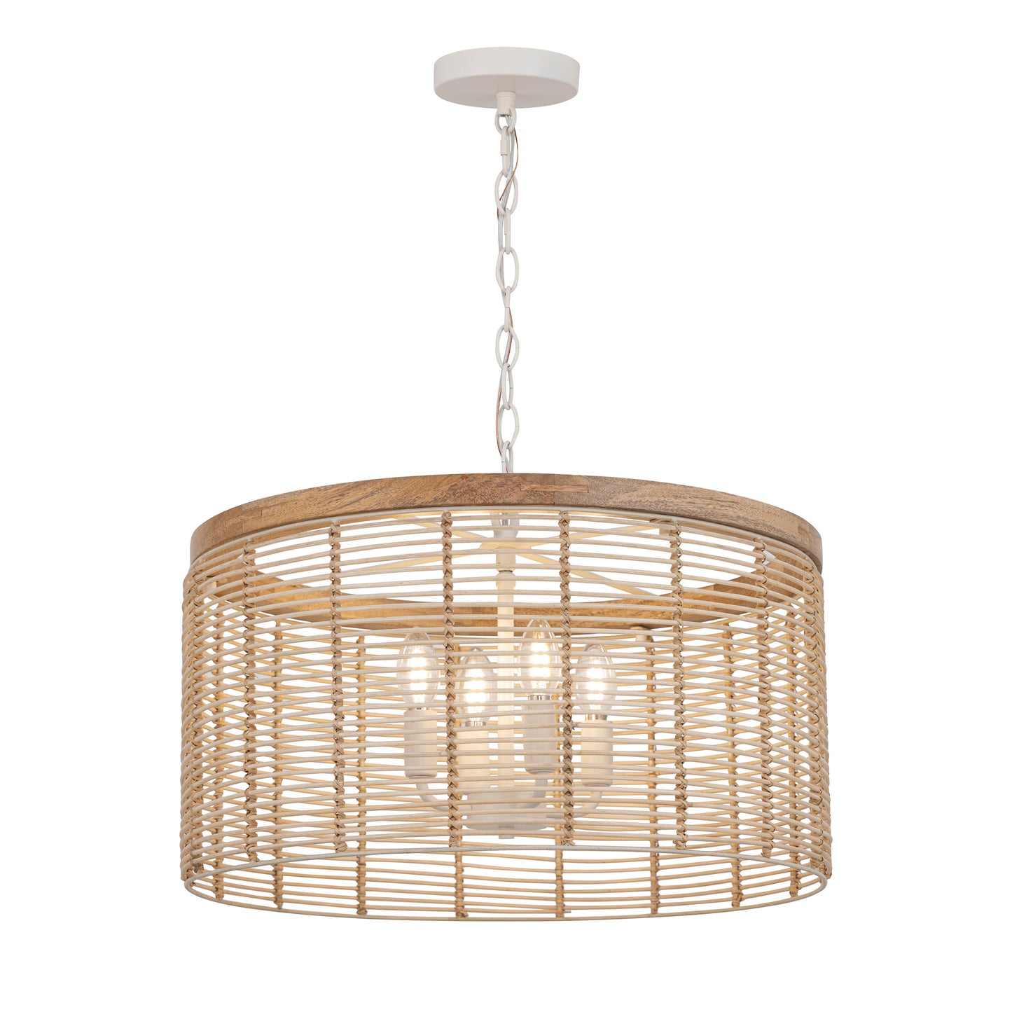 Vannerie 4-Light Pendant Ecru by Maxim Lighting